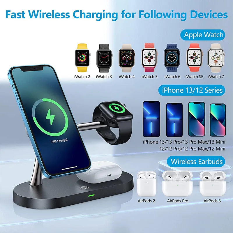 Hemlux™ 3-in-1 Fast Wireless Charging Station