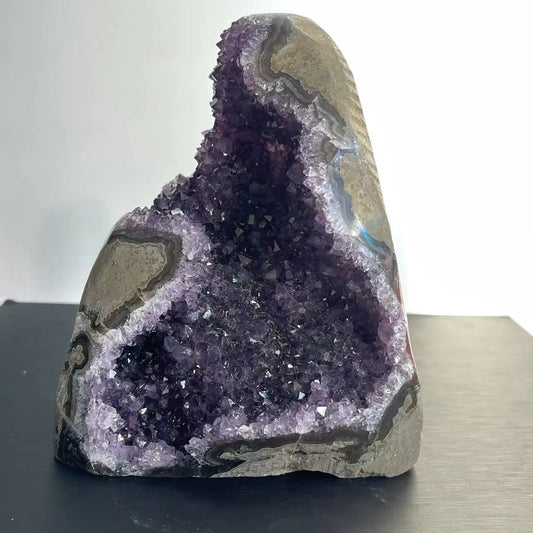 Hemlux™ Natural Amethyst Crystal Cluster – Raw Quartz Geode for Healing, Energy & Home Décor