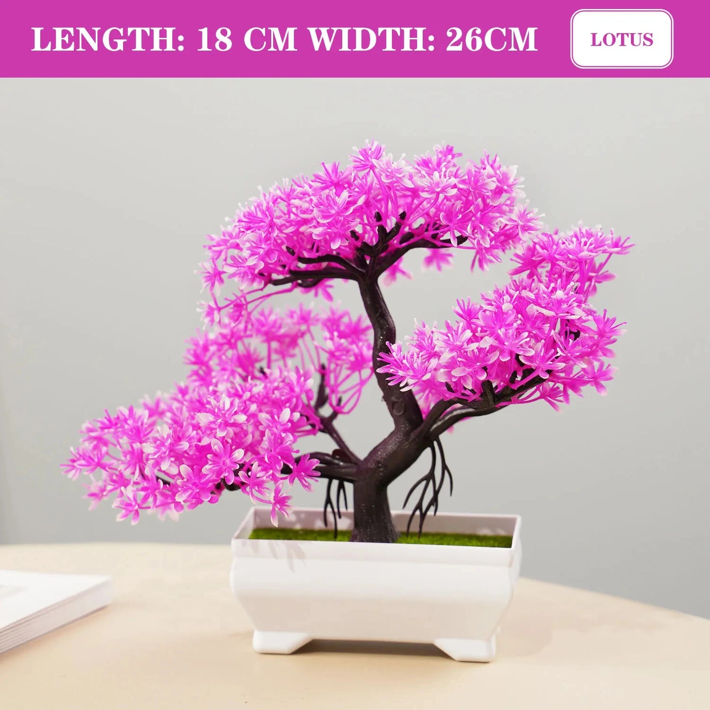 Hemlux™ Mini Artificial Bonsai – Realistic Potted Plant for Home & Office Décor