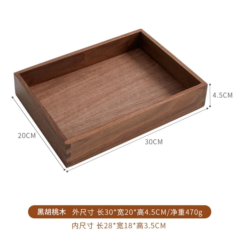 Hemlux Wooden Organizer Tray – Multi-Purpose Desktop Storage Box