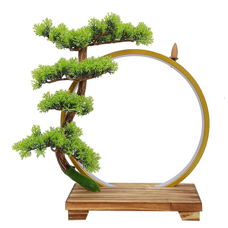 ZenGlow™ LED Backflow Incense Lamp – Chinese Style Decorative Ring