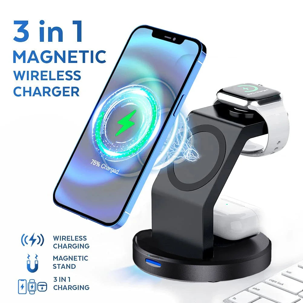 MagCharge™ 3-in-1 Wireless Charging Station