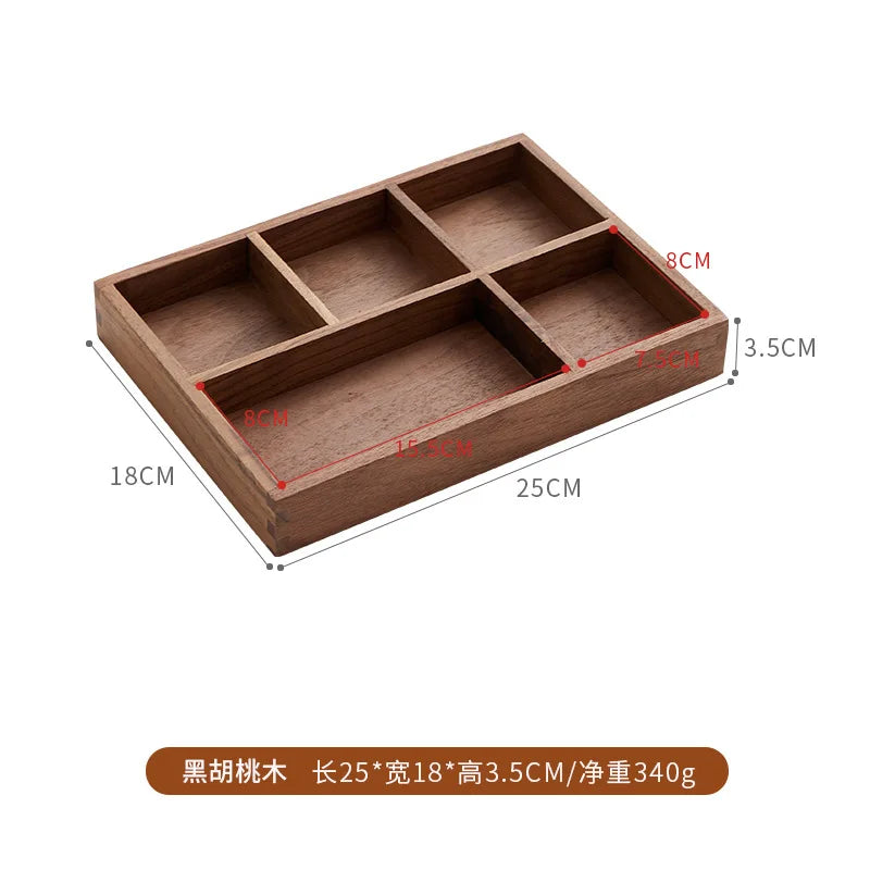 Hemlux Wooden Organizer Tray – Multi-Purpose Desktop Storage Box