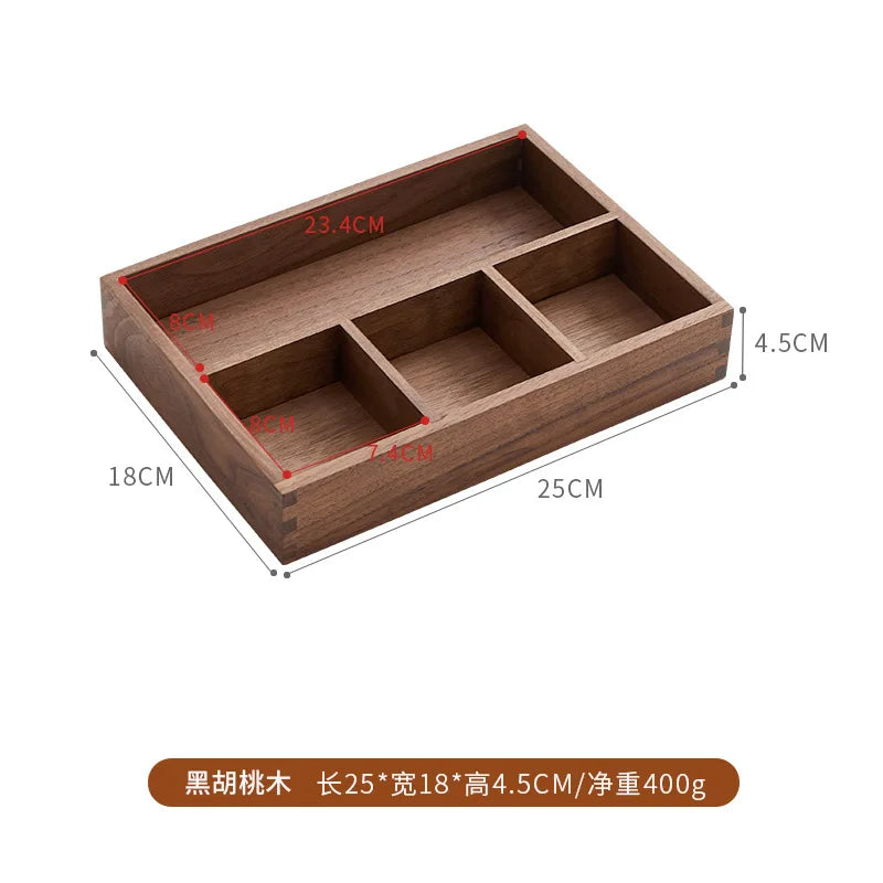 Hemlux Wooden Organizer Tray – Multi-Purpose Desktop Storage Box