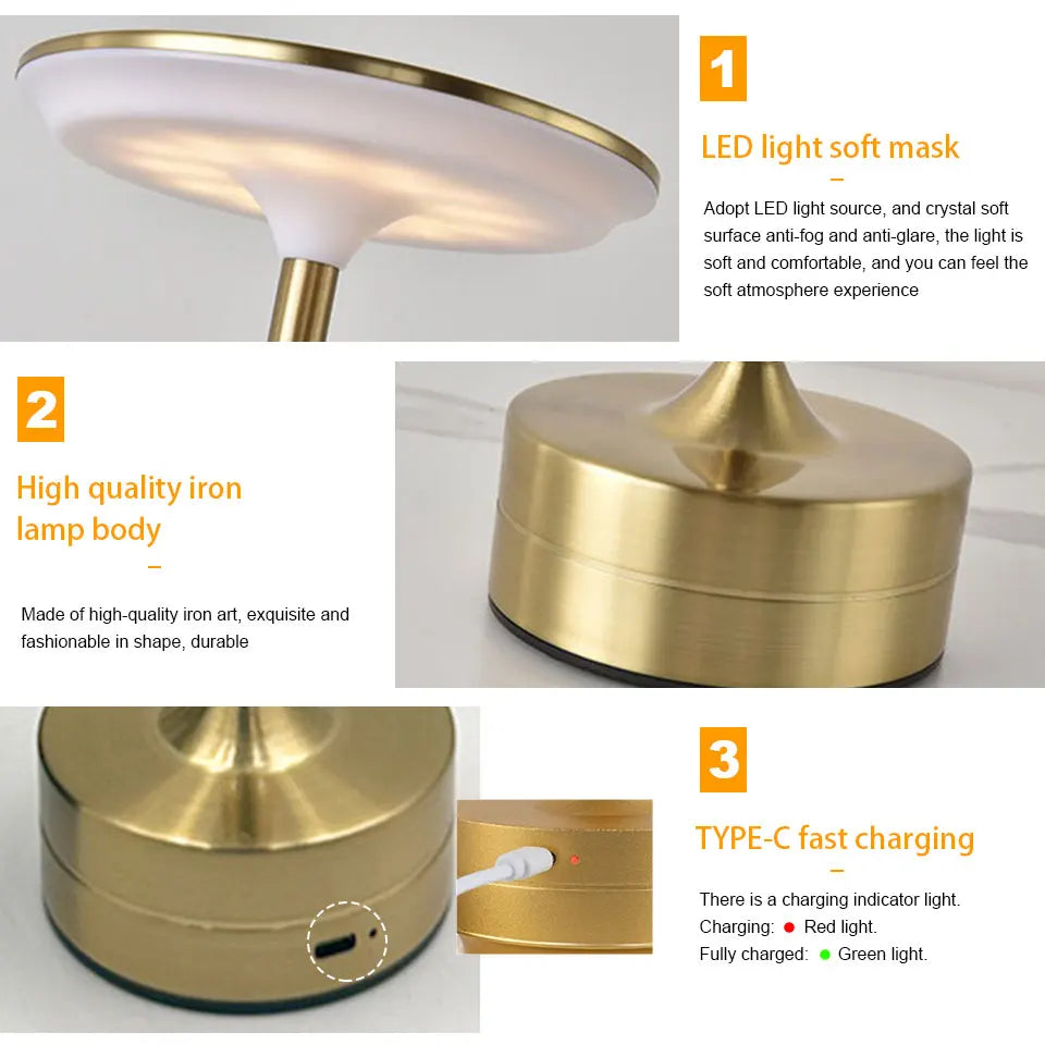 LuminaTouch™ Wireless LED Desk Lamp