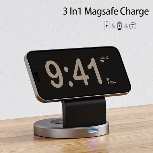 MagCharge™ 3-in-1 Wireless Charging Station
