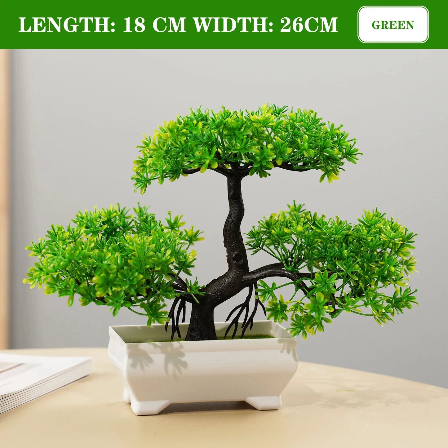 Hemlux™ Mini Artificial Bonsai – Realistic Potted Plant for Home & Office Décor