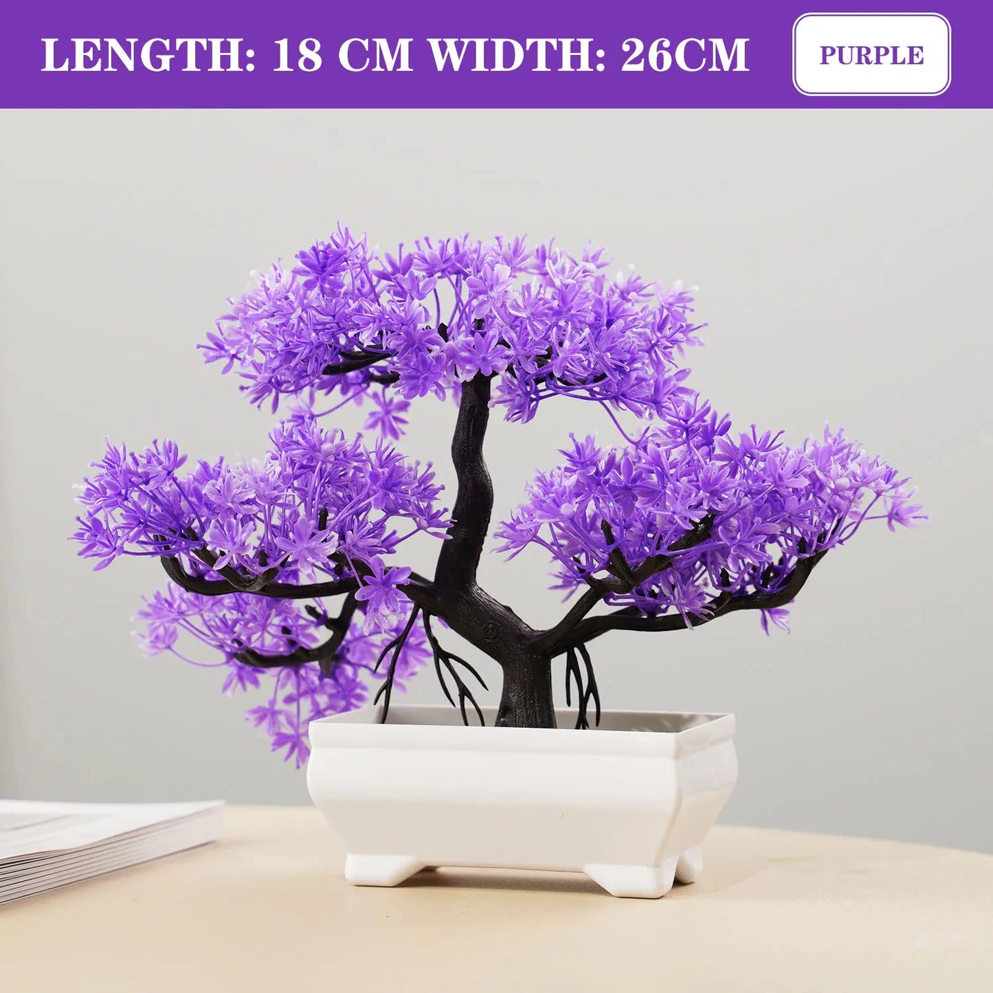 Hemlux™ Mini Artificial Bonsai – Realistic Potted Plant for Home & Office Décor