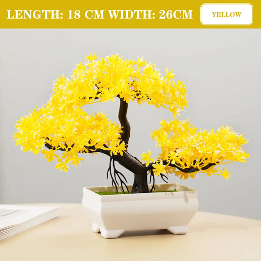 Hemlux™ Mini Artificial Bonsai – Realistic Potted Plant for Home & Office Décor