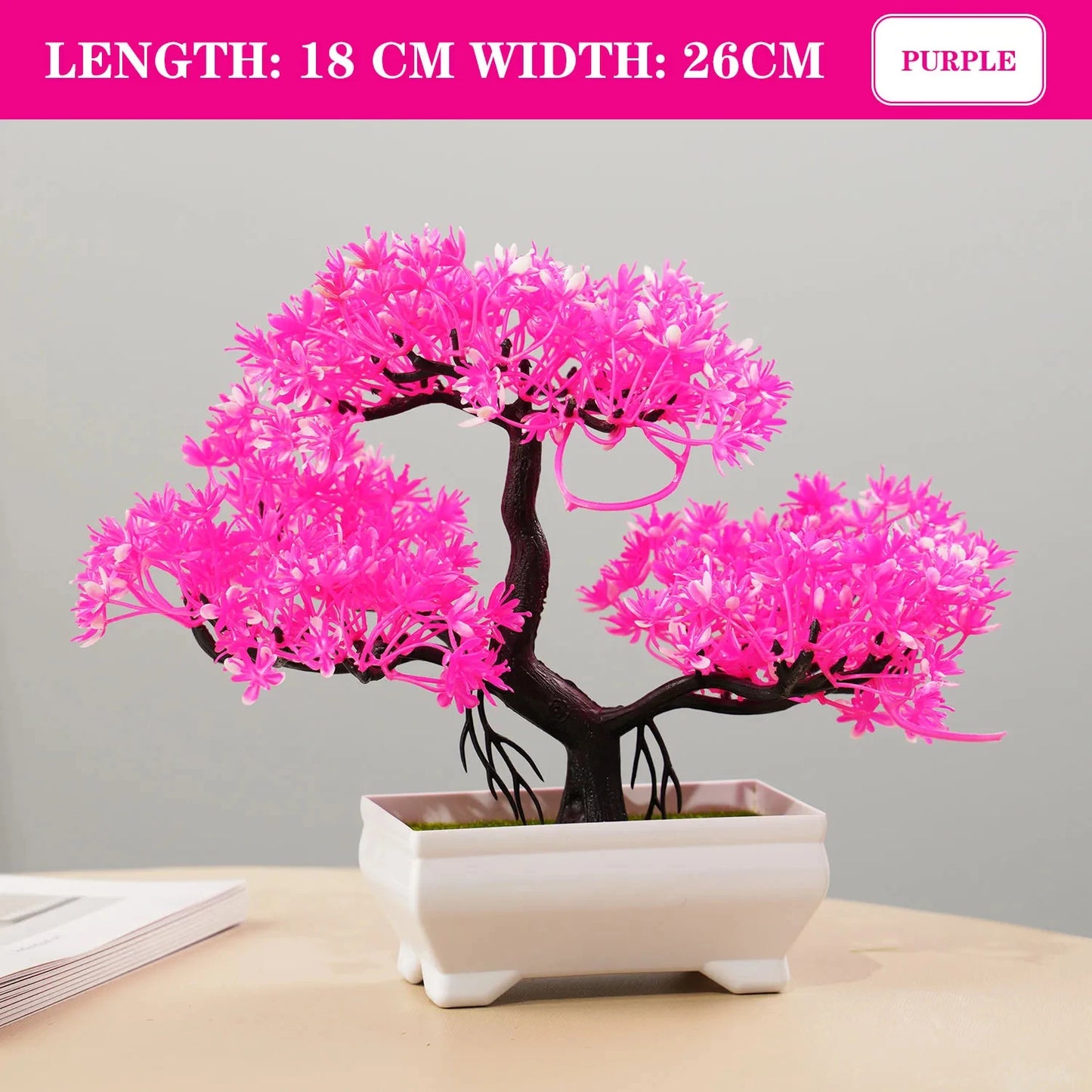 Hemlux™ Mini Artificial Bonsai – Realistic Potted Plant for Home & Office Décor