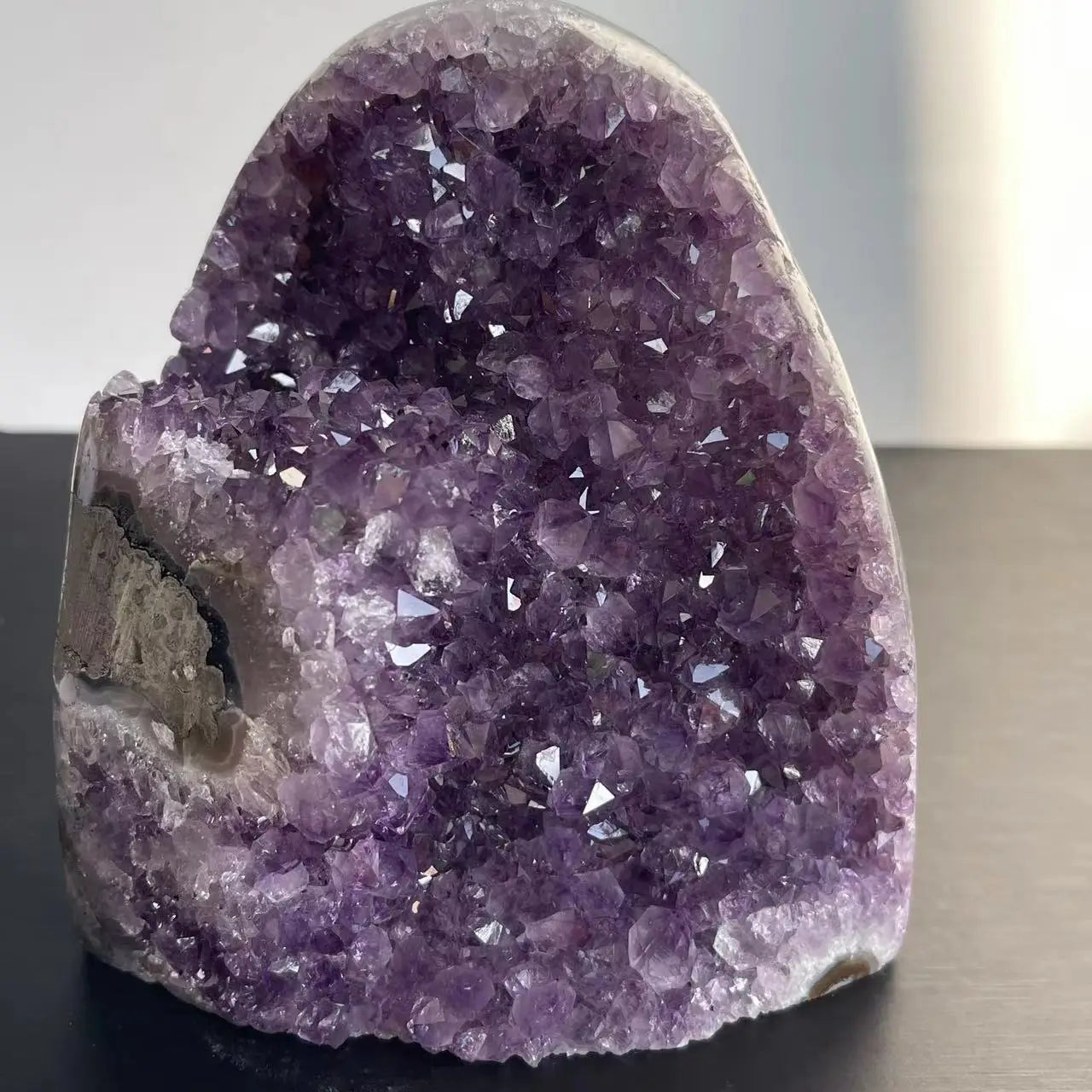 Hemlux™ Natural Amethyst Crystal Cluster – Raw Quartz Geode for Healing, Energy & Home Décor