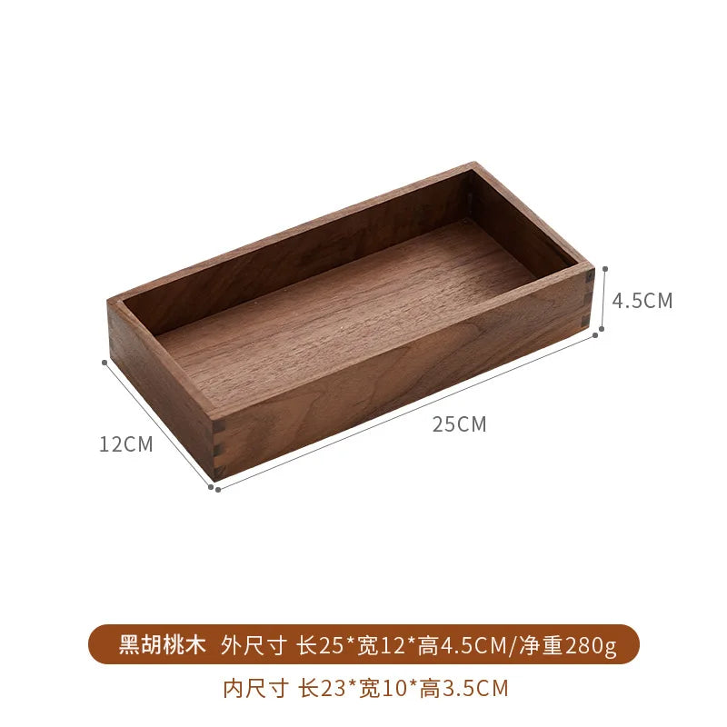 Hemlux Wooden Organizer Tray – Multi-Purpose Desktop Storage Box