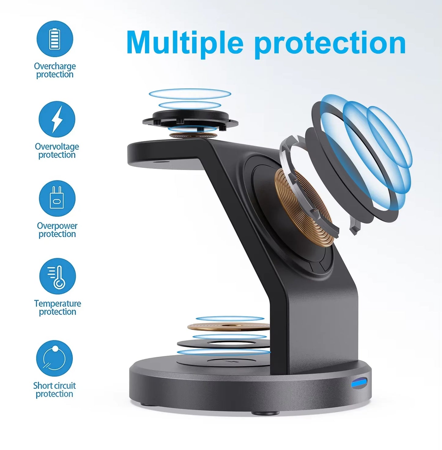 MagCharge™ 3-in-1 Wireless Charging Station